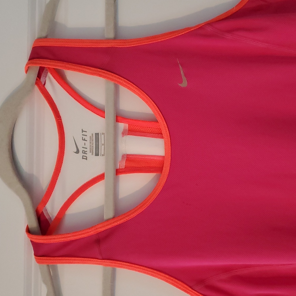 Nike Women's Pink and Orange Tank Top - Picture 3 of 15